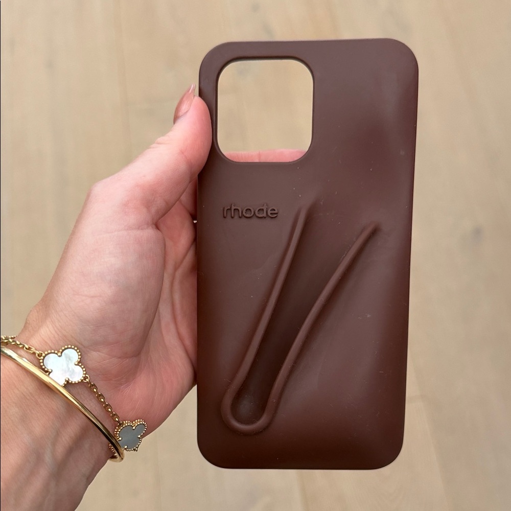 RHODE Dark Brown Phone Case